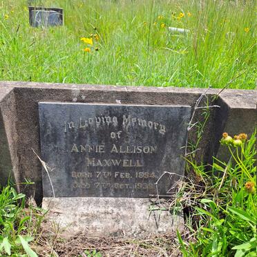 MAXWELL Annie Allison 1894-1939