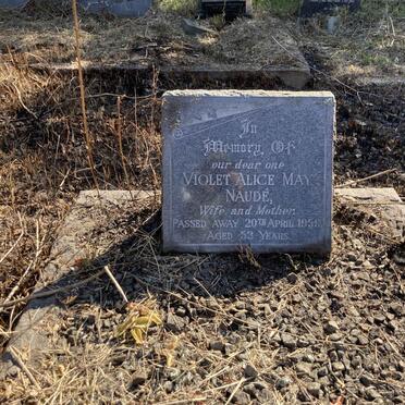 NAUDE Violet Alice May -1959