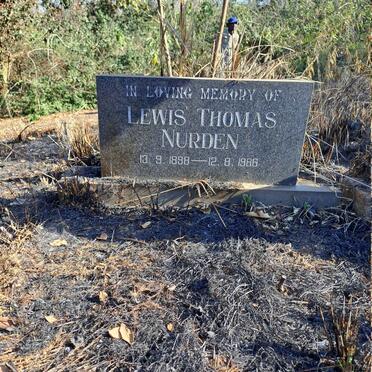 NURDEN Lewis Thomas 1898-1986