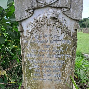 NEL Johanna Henrietta Wilhelmina nee LANDSBERG 1867-1953