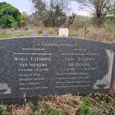 NIEKERK David Zacharia, van 1906-1967 & Maria Cathrine 1909-1989