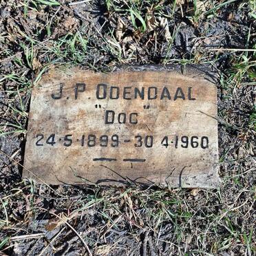 ODENDAAL J.P. 1899-1960 