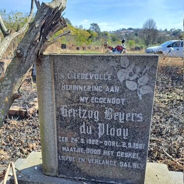 PLOOY  Hertzog Beyers, du 1922-1961
