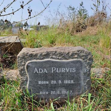 PURVIS Ada 1869-1947