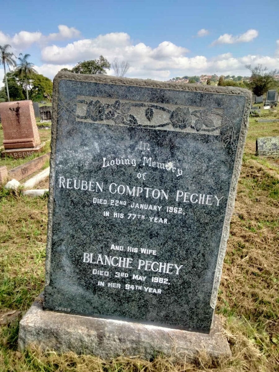 PECHEY Reuben Compton -1962 & Blanche 1982