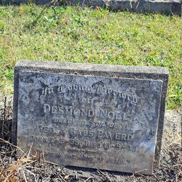 PAVERD Desmond Noel 1939-1943