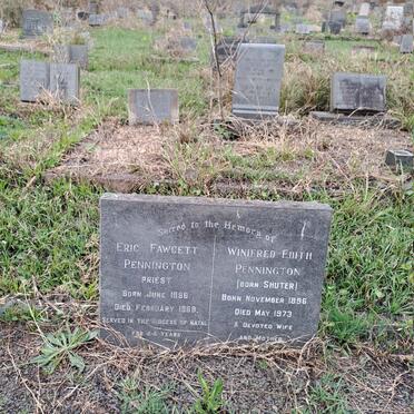 PENNINGTON Eric Fawcett 1896-1968 & Winifred Edith Pennington SHUTER 1896-1973