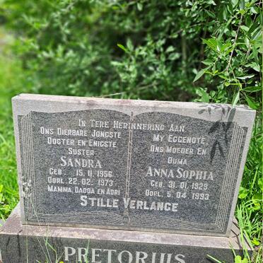 PRETORIUS Anna Sophia 1929-1993 :: PRETORIUS Sandra 1956-1973