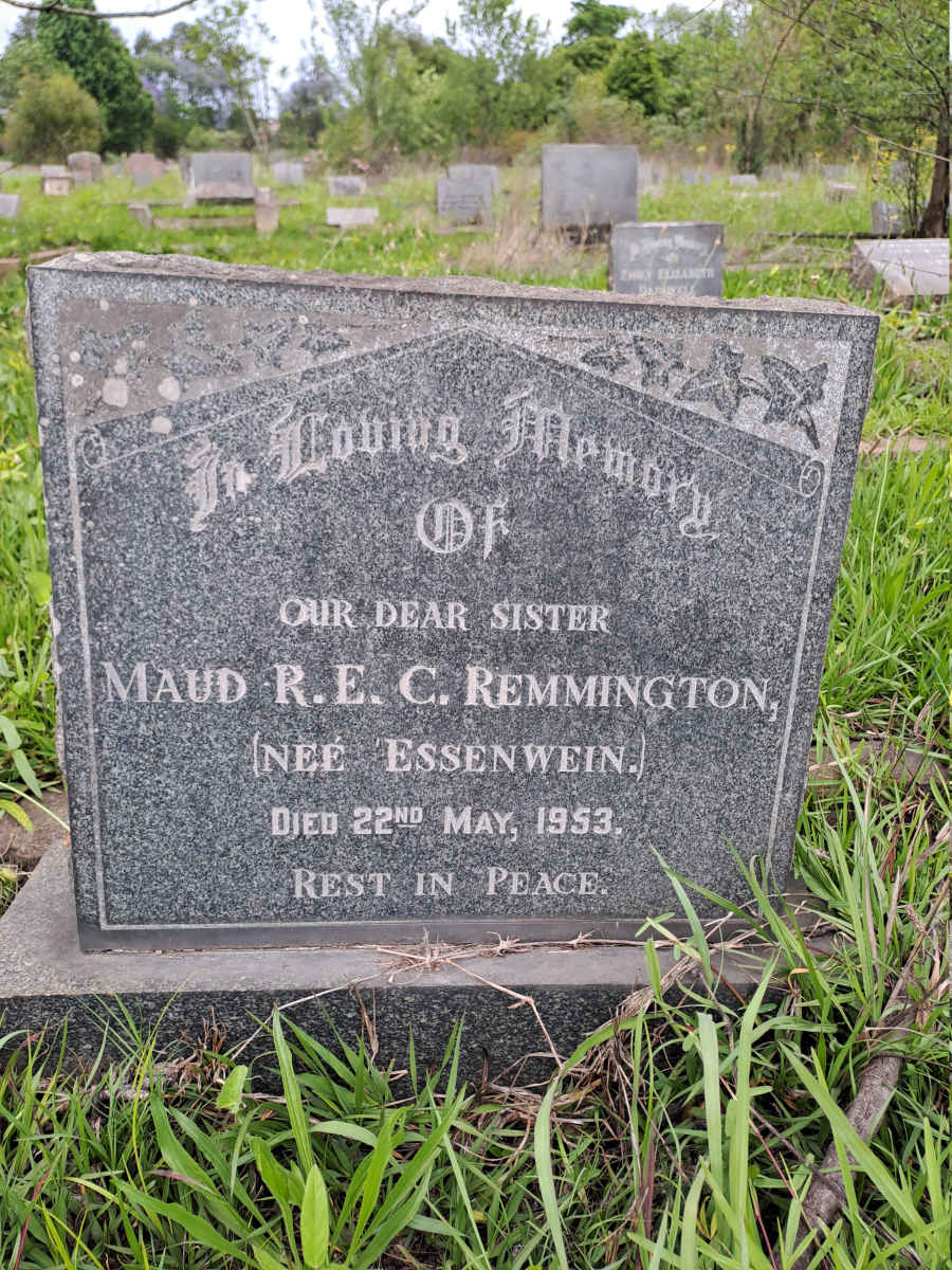 REMMINGTON Maud R.E.C. nee ESSENWEIN -1953