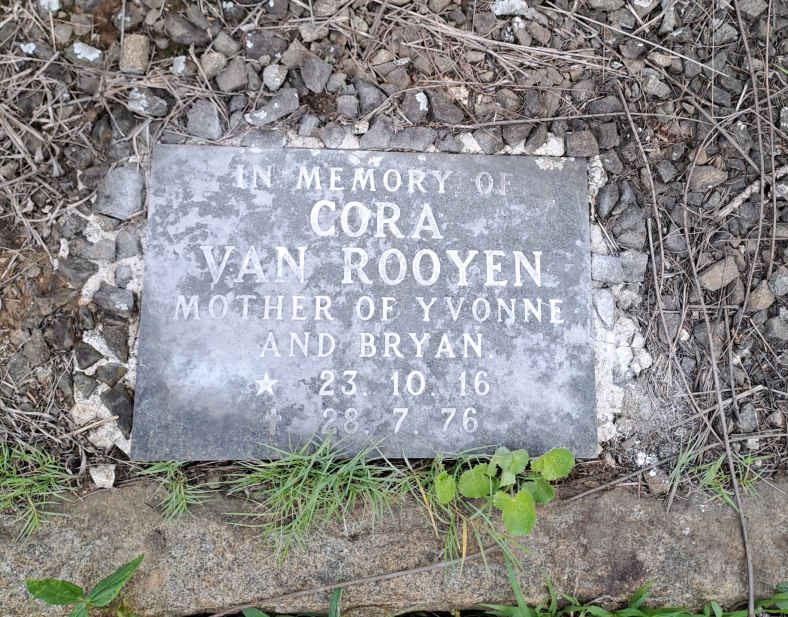ROOYEN Cora, van 1916-1976