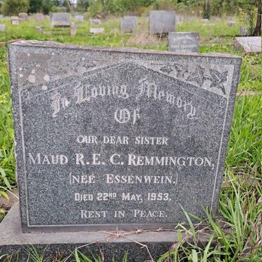 REMMINGTON Maud R.E.C. nee ESSENWEIN -1953