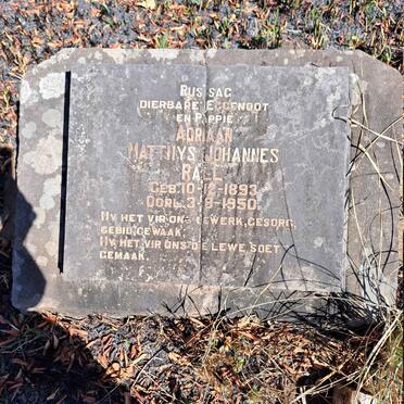 RALL Matthys Johannes 1893-1950