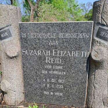 REID Suzarah Elizabeth voorheen FOURIE nee VERMEULEN 1913-2001