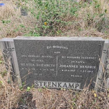 STEENKAMP Johannes Hendrik 1917-1973 & Hester Elizabeth 1918-1995
