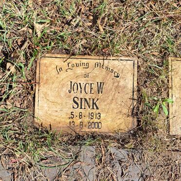SINK Joyce W. 1913-2000