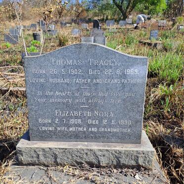 TRACEY Thomas 1902-1969 & Elizabeth Nora 1908-1990