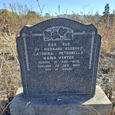 VENTER Cathrina Petronella Maria 187?-1943