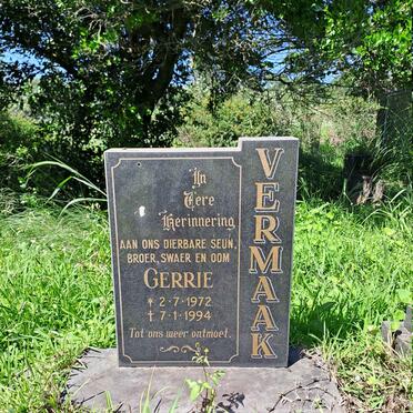 VERMAAK Gerrie 1972-1994