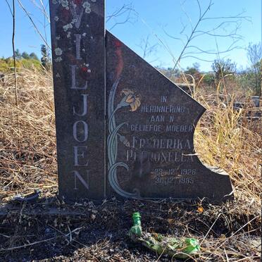 VILJOEN Frederika Petronella 1926-1985