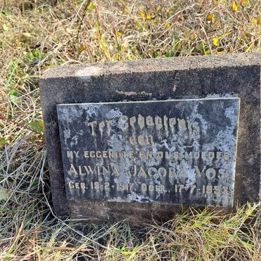 VOS Alwina Jacoba 1917-1953