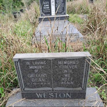 WESTON Gregory Dean 1?65-1996