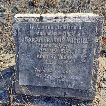 WIGGILL Sarah Francis -1954