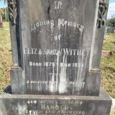 WITHEY Eliza 1875-1933