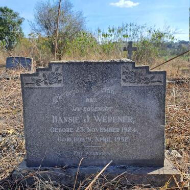 WEPENER Hansie J. 1924-1952