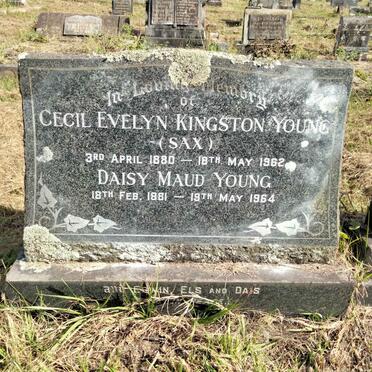 YOUNG Cecil Evelyn Kingston 1880-1962 & Daisy Maud 1881-1964