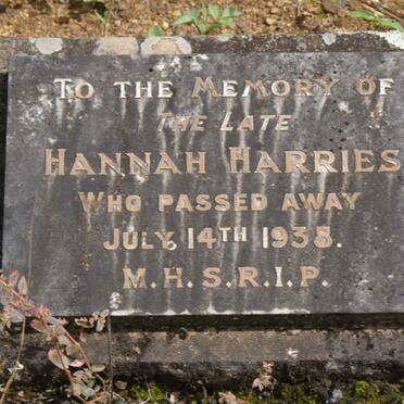 HARRIES Hannah -1938