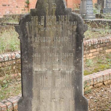 ISAACS Reuben -1900