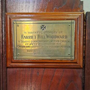 WOODWARD Harriet Hill 