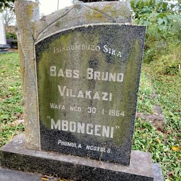 VILAKAZI Babs Bruno  -1964