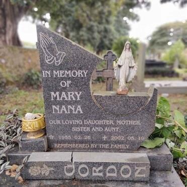 GORDON Mary Nana 1955-2002