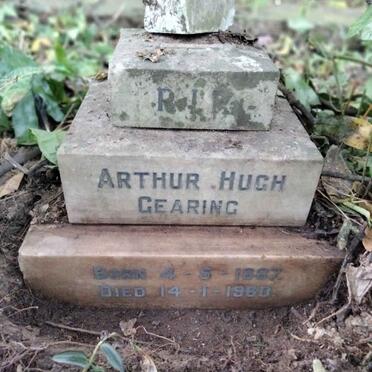 GEARING Arthur Hugh 1887-1960
