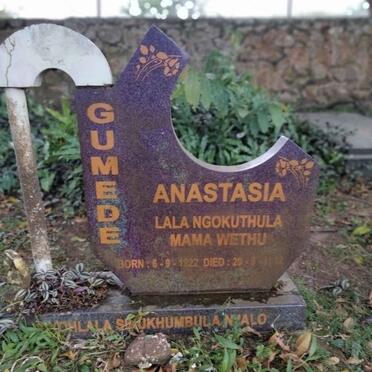 GUMEDE Anastasia 1922-?