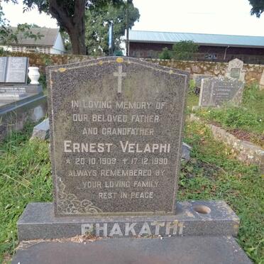 PHAKATHI Ernest Velaphi 1909 - 1990