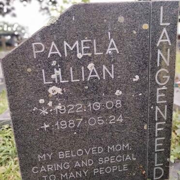 LANGENFELD Pamela Lillian 1922-1987