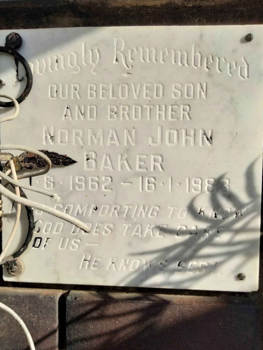 BAKER Norman John 1962-1983
