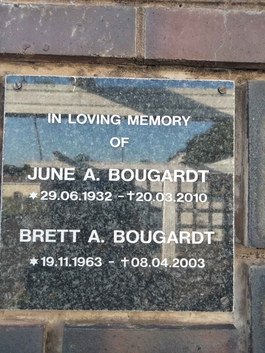 BOUGARDT June A. 1932-2010 :: BOUGARDT Brett A. 1963-2003