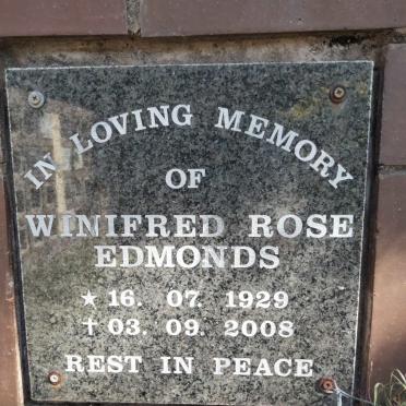 EDMONDS Winifred Rose 1929-2008