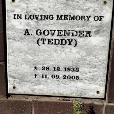 GOVENDER A. 1938-2005