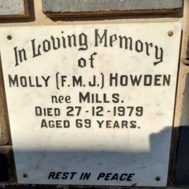 HOWDEN F.M.J. nee MILLS -1979