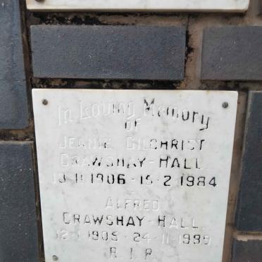 HALL Alfred, CRAWSHAY 1905-1989 &amp; Jeanie Gilchrist 1906-1984