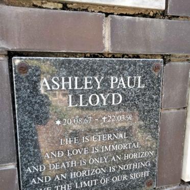 LLOYD Ashley Paul 1967-1991
