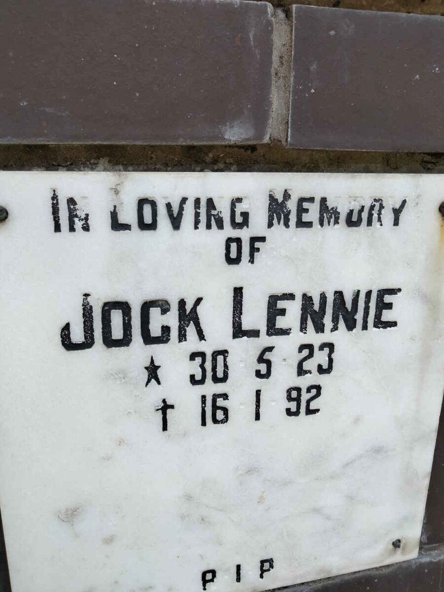 LENNIE Jock 1923-1992