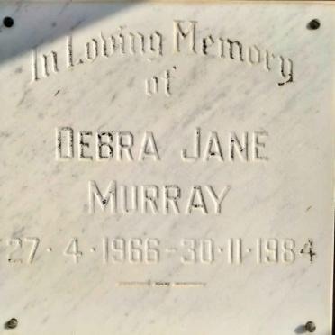 MURRAY Debra Jane 1966-1984