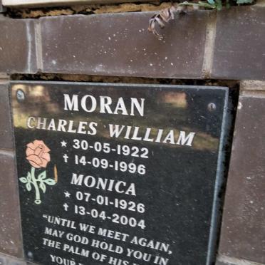 MORAN Charles William 1922-1996 &amp; Monica 1926-2004