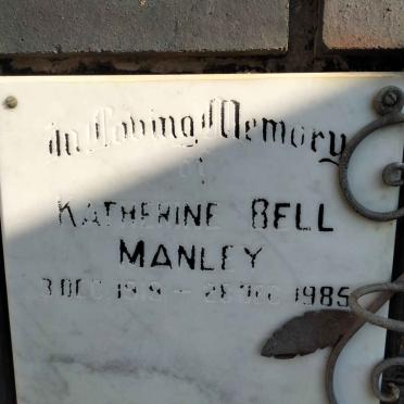 MANLEY Katherine Bell 1919-1985
