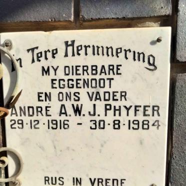 PHYFER A.W.J. 1916-1984
